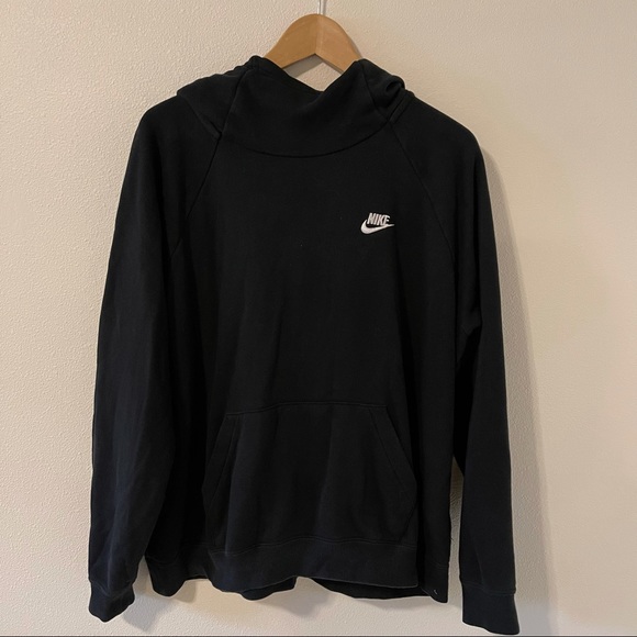 Nike Other - Nike Sportswear Essential Funnel-Neck Fleece Pullover Hoodie Black-XL
